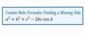 Cosine rule formula
