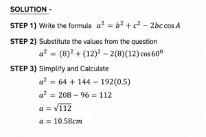 Cosine rule solution