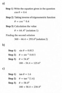 Trigonometry solutions step-by-step