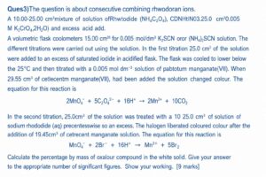 Chemistry titration question