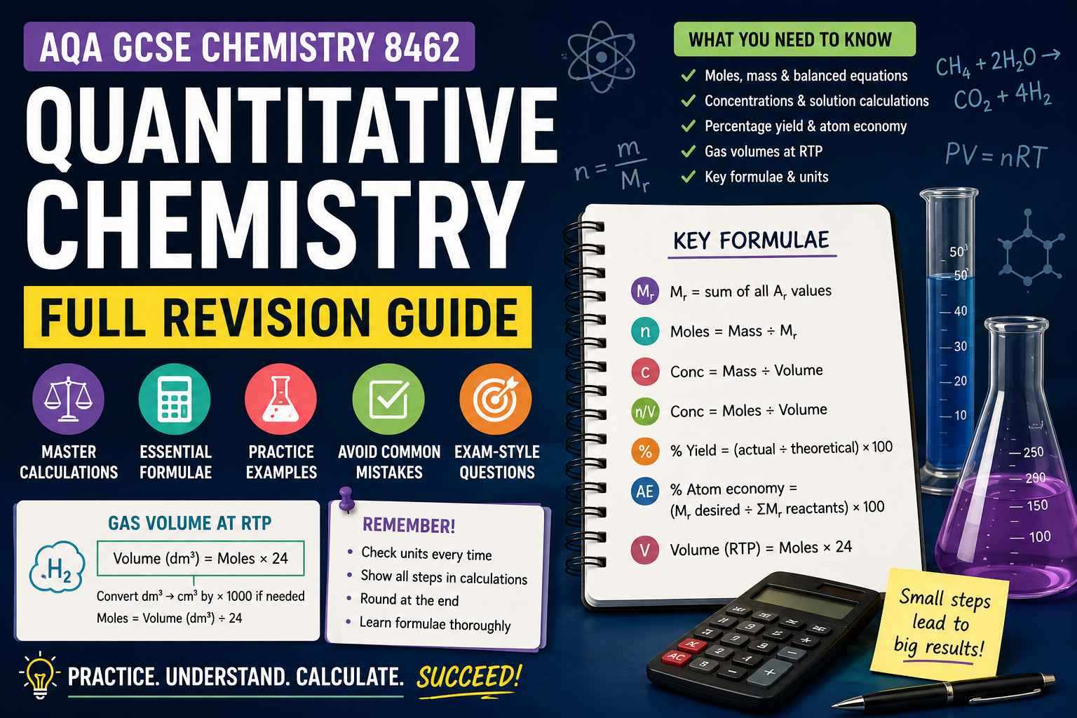 AQA GCSE Chemistry 8462: Quantitative Chemistry Full Revision Guide